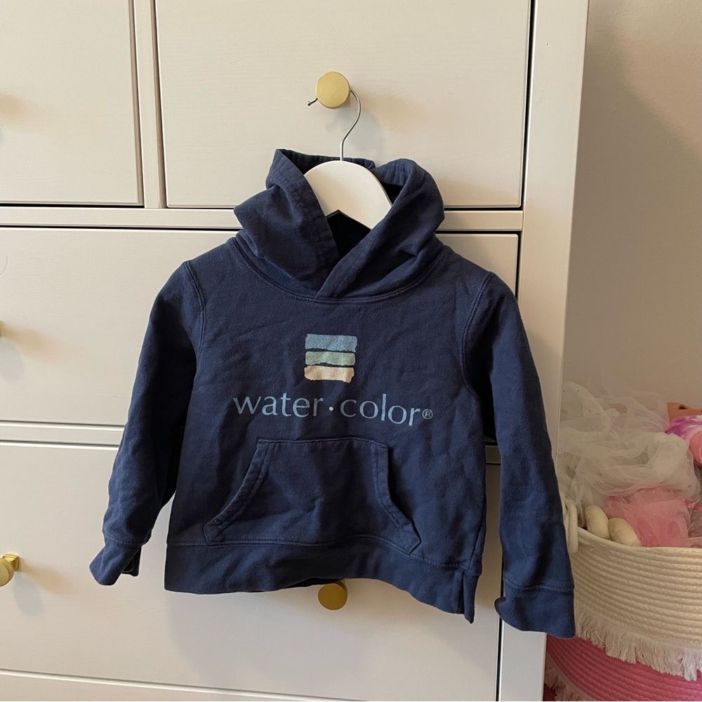 Watercolor Florida Hoodie Blue Size 3T